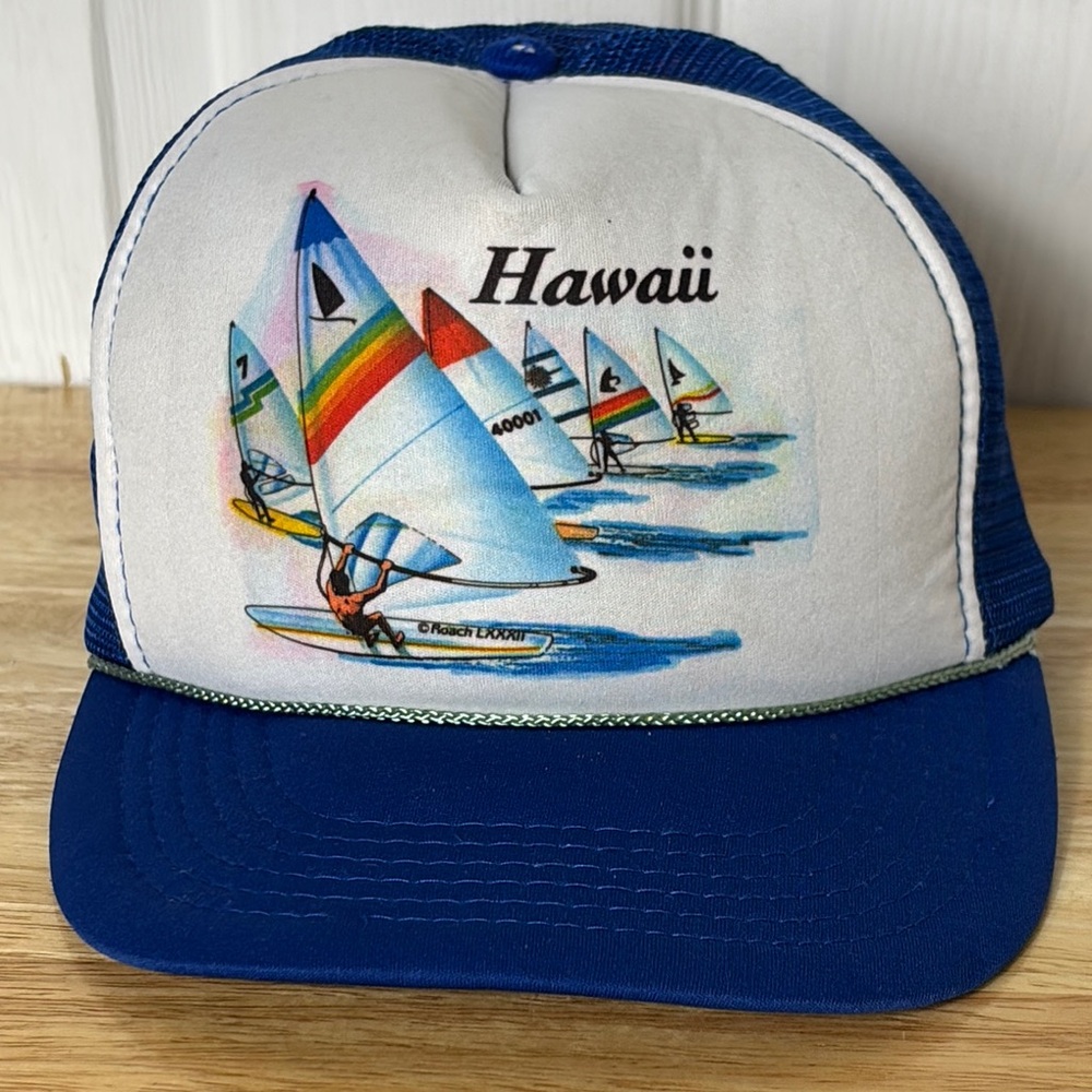 VINTAGE HAWAII Trucker Hat snap back adjustable one size fits all beach vacation